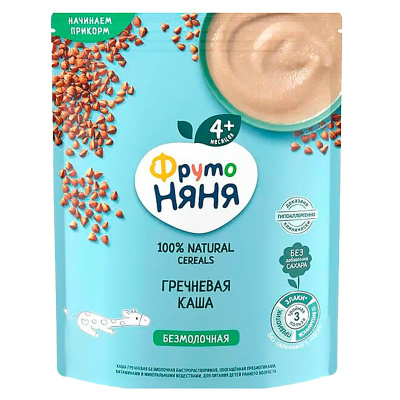 Каша безмолочная гречневая 200 г от 4 месяцев ФрутоНяня 91000 1